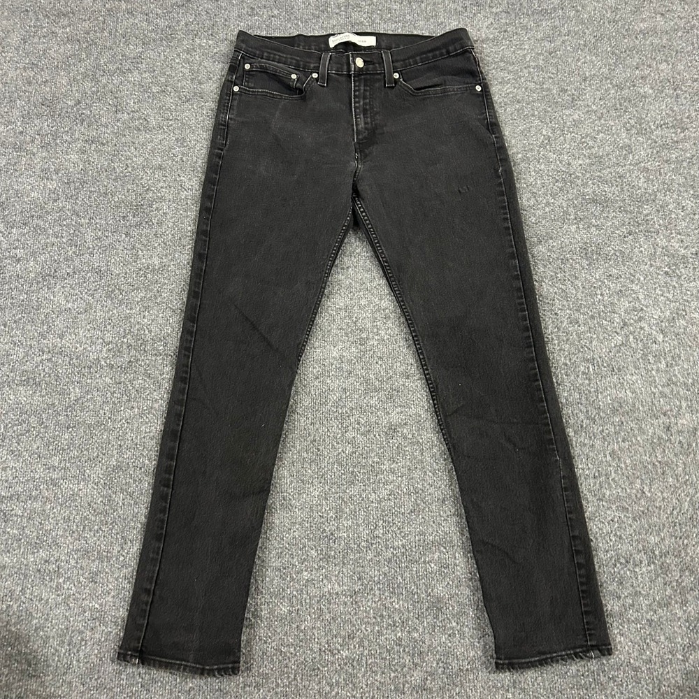 Signature Levi Strauss Jeans Mens 34x32 Black S37 Slim Fit Stretch Denim Casual